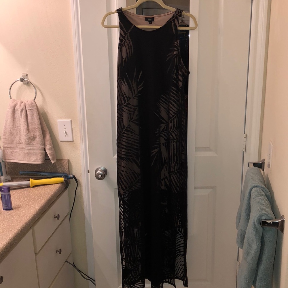 Illusion maxi dress